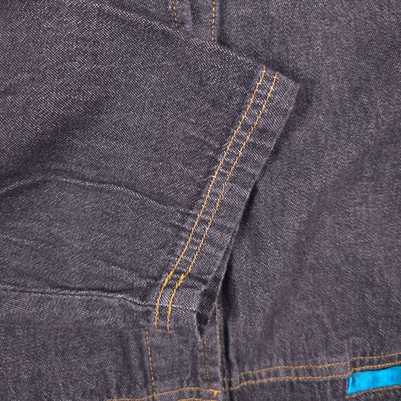 Vtg Denim Jean Jacket W/Satin Embroidered SZ 2x Geisha Boho Rockability Japanese - Picture 6 of 11